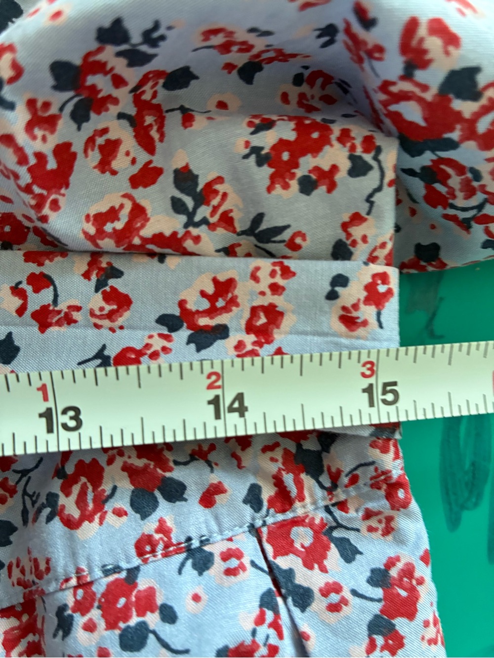 Sleeveless Light Blue Floral Tie-Waist Dress - Picture 4 of 5